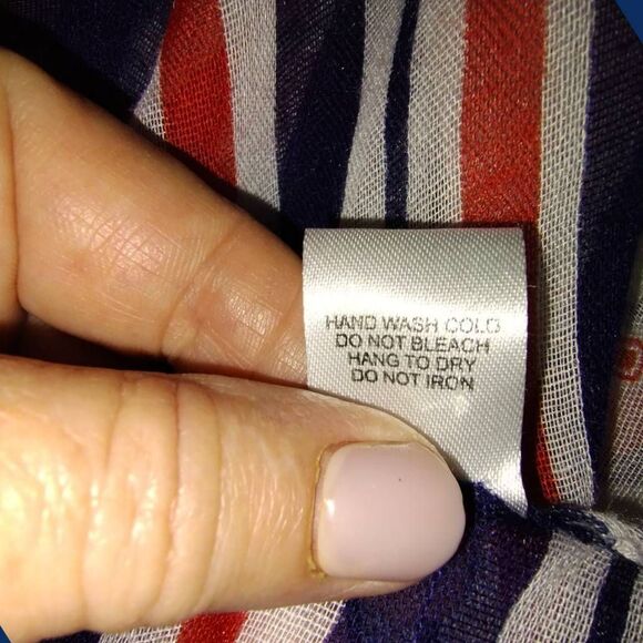 Scarf Red White Blue Lightweight - Picture 6 of 11